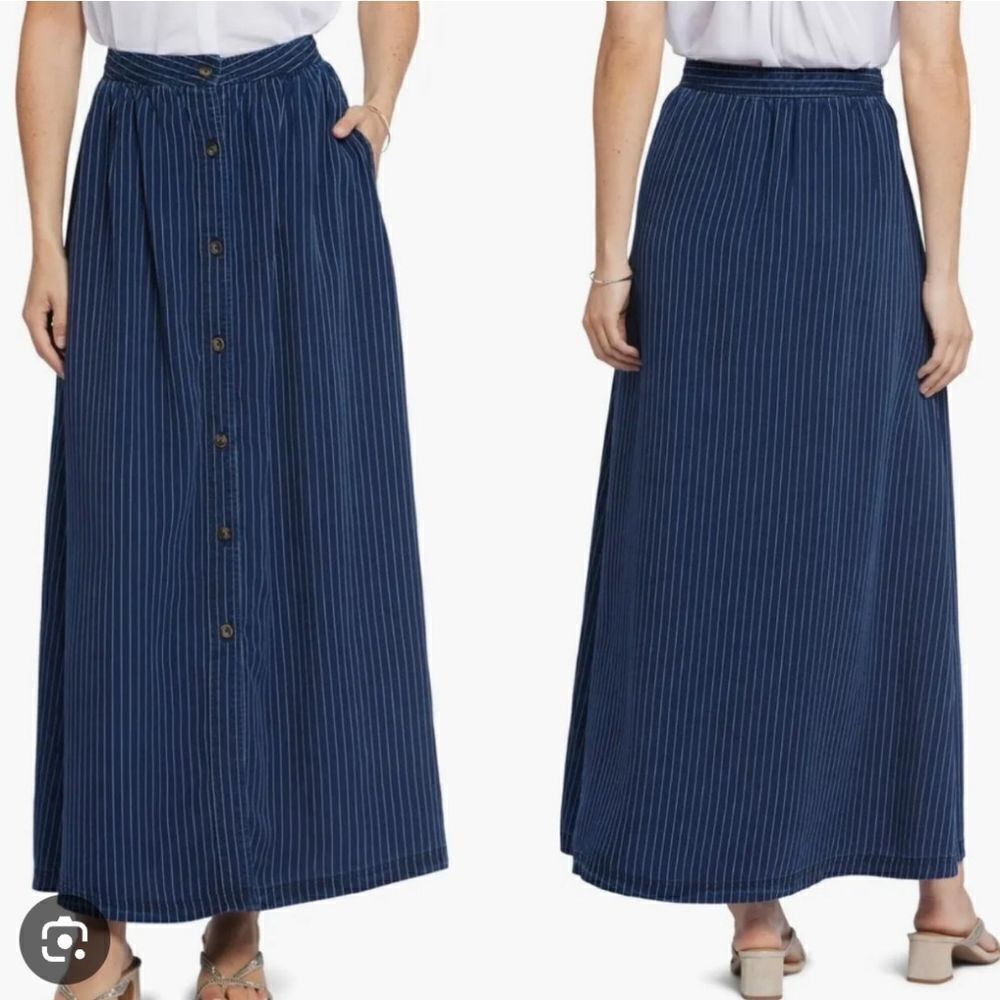 NYDJ STRIPE MIDI/MAXI SKIRT Coastal Bohemian
